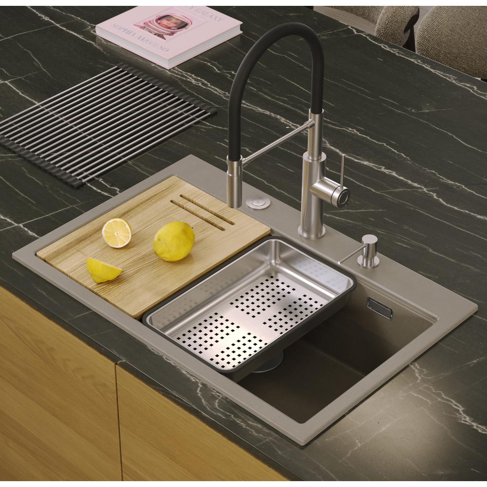 Granitspülbecken MARC 110 WORKSTATION Beige