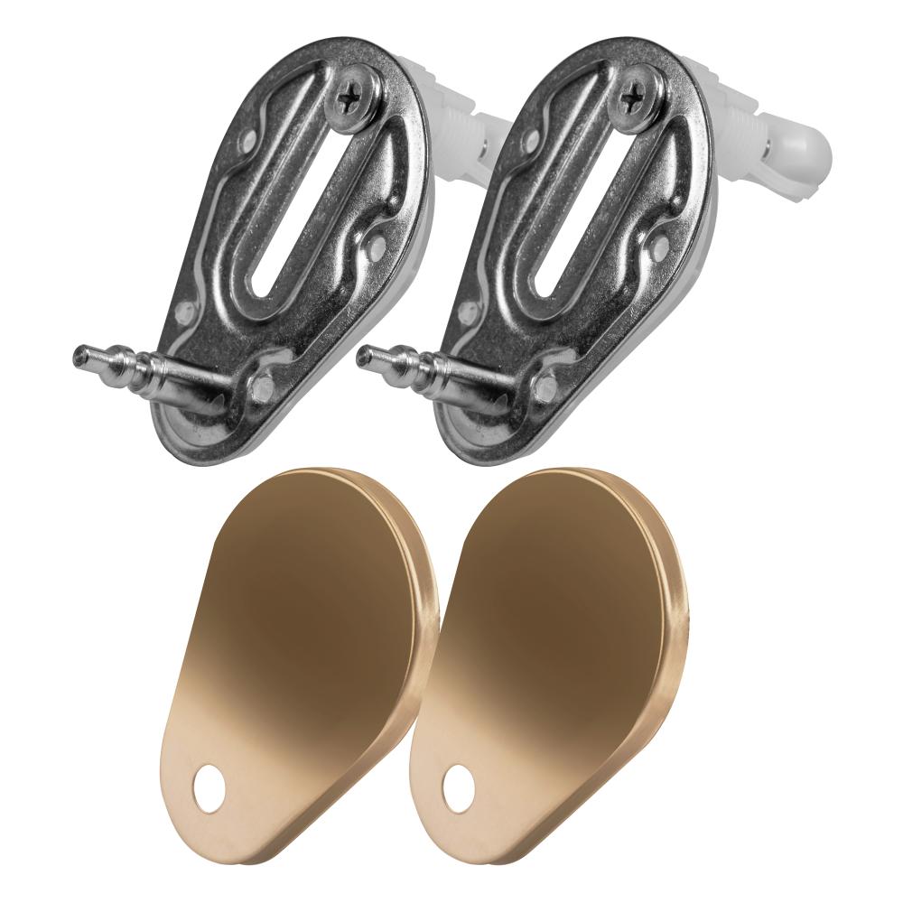 Hangende toilet Rea Carlo Mini Flat Gold Brush