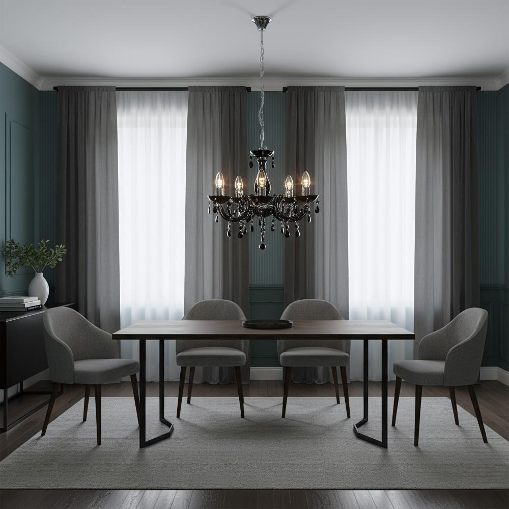 Deckenleuchte EBT002-5CP BLACK