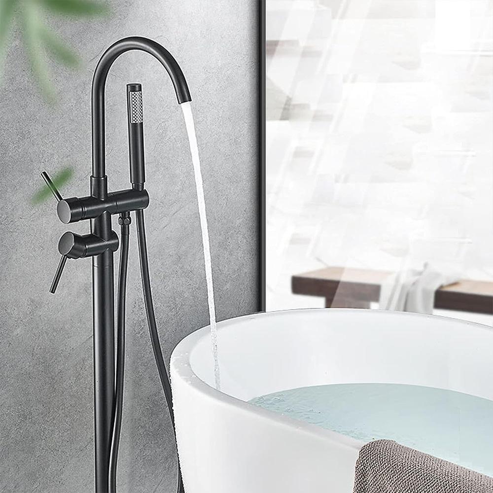 "Rea Lungo Ortis" vonios maišytuvas juodas