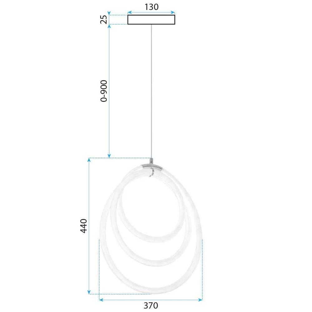Lampe LED G016-CP Gold