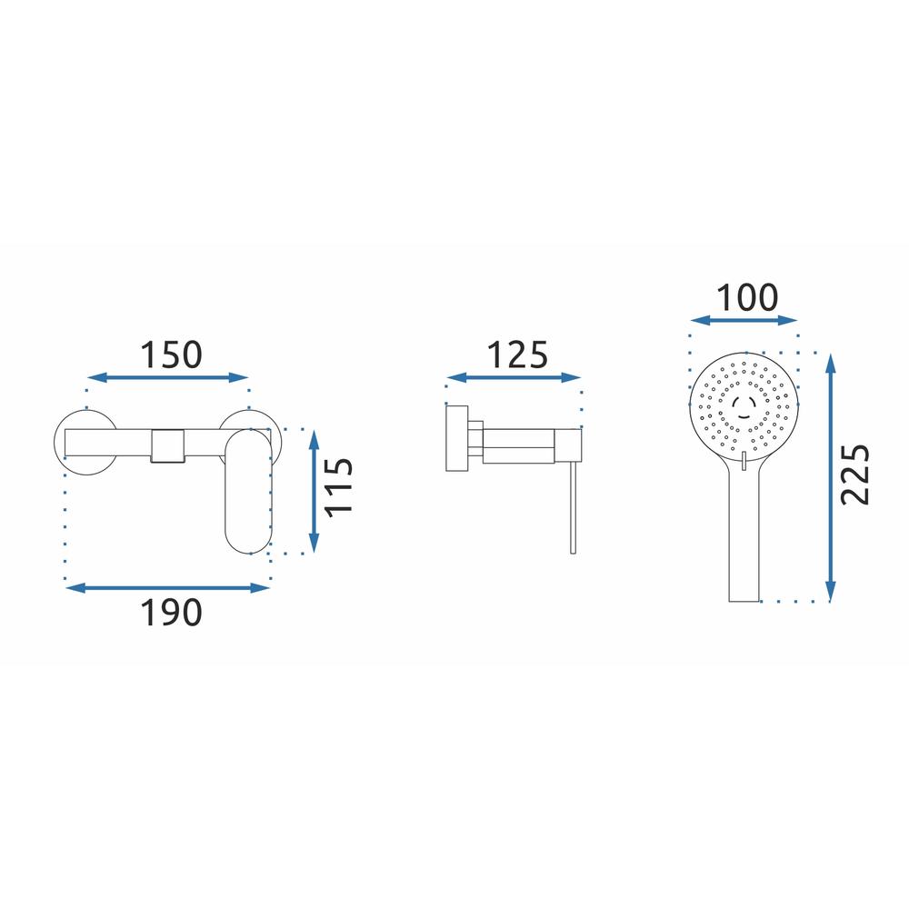 Bath faucet REA Berg Black