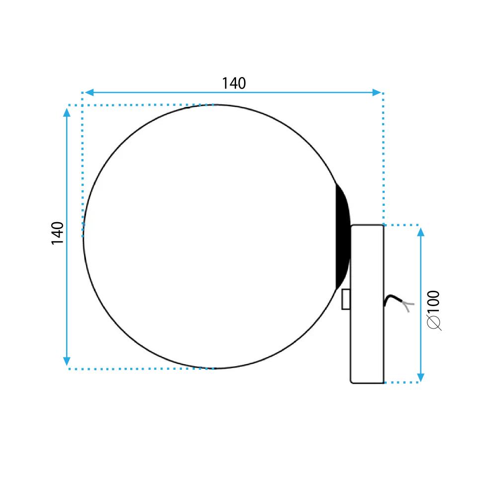 Wandlampe Kugel APP950-1W Gold