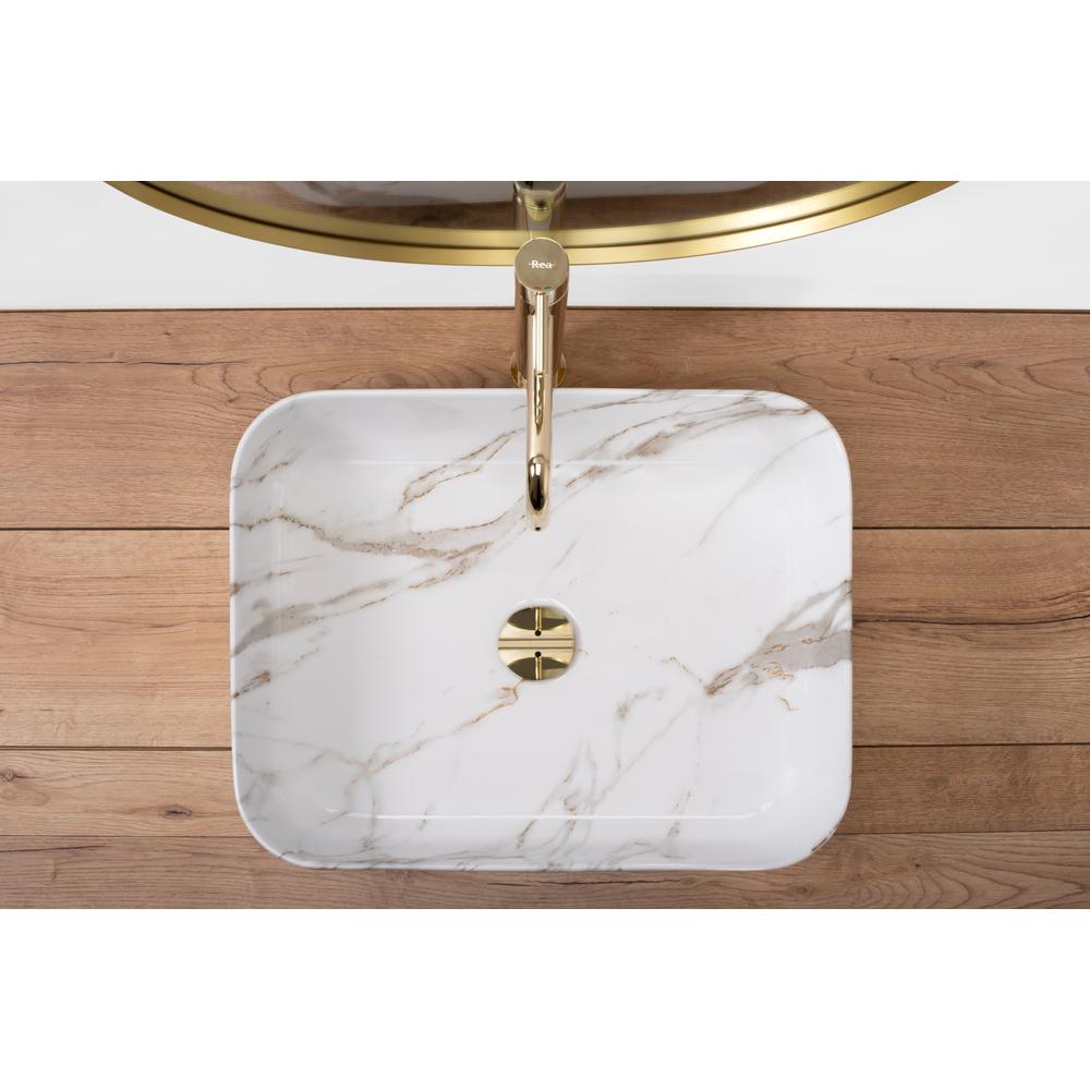 Умивальник на стільницю REA Demi Aiax Shiny