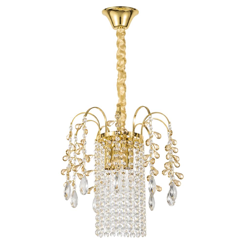Кристална висяща лампа SWE090-CP 30cm GOLD