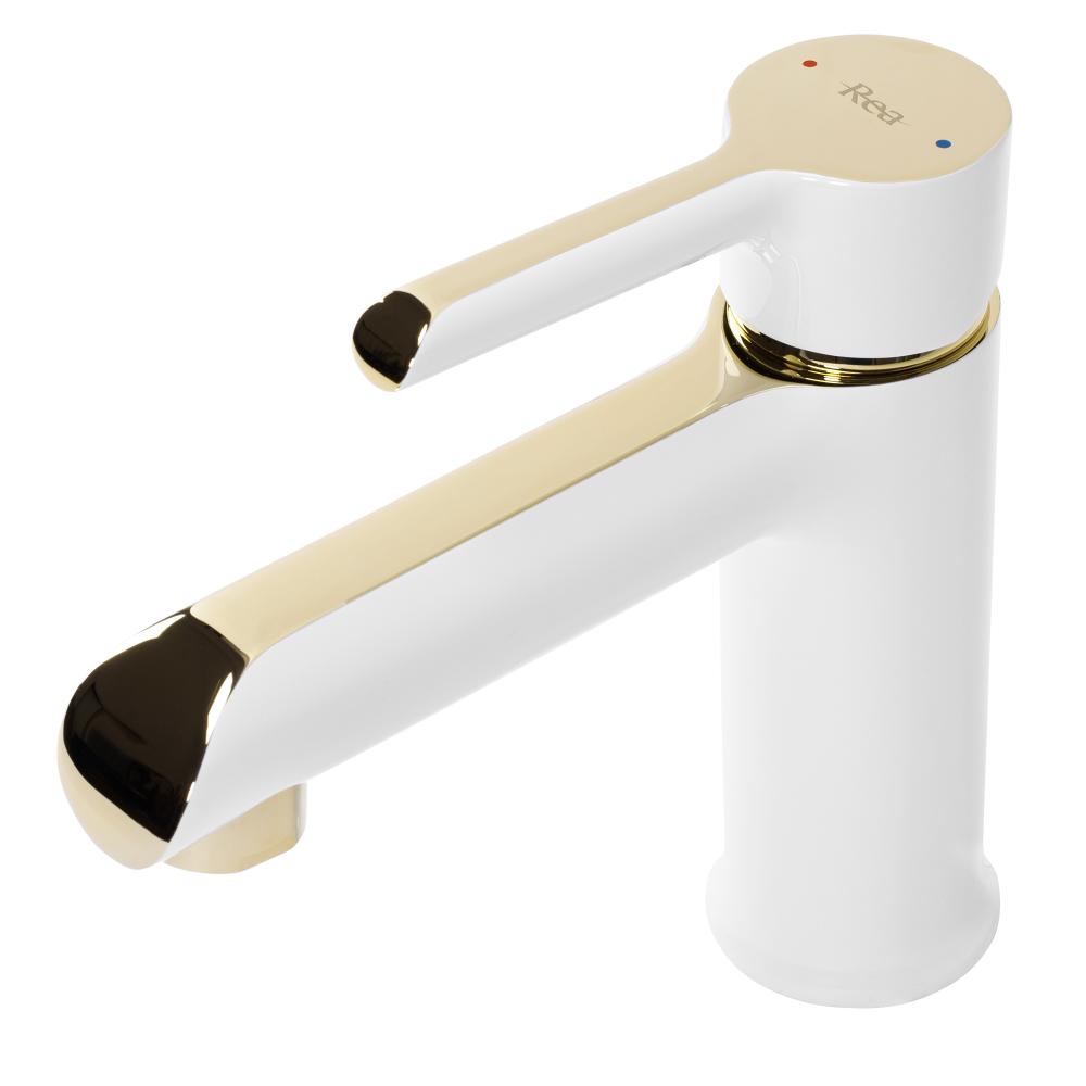 Смеситель Rea MELIA white gold Low