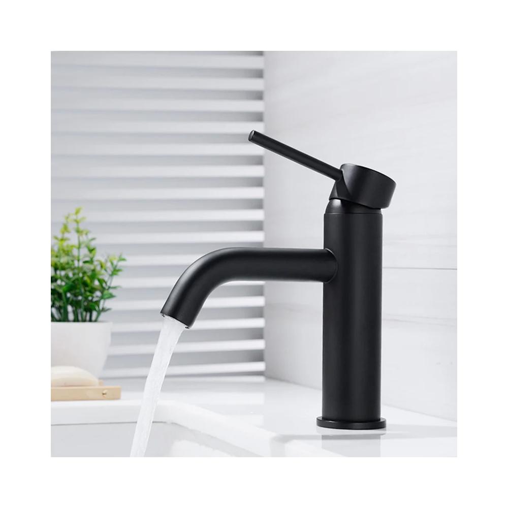 Baterie pentru lavoar Rea Lungo BLACK negru low