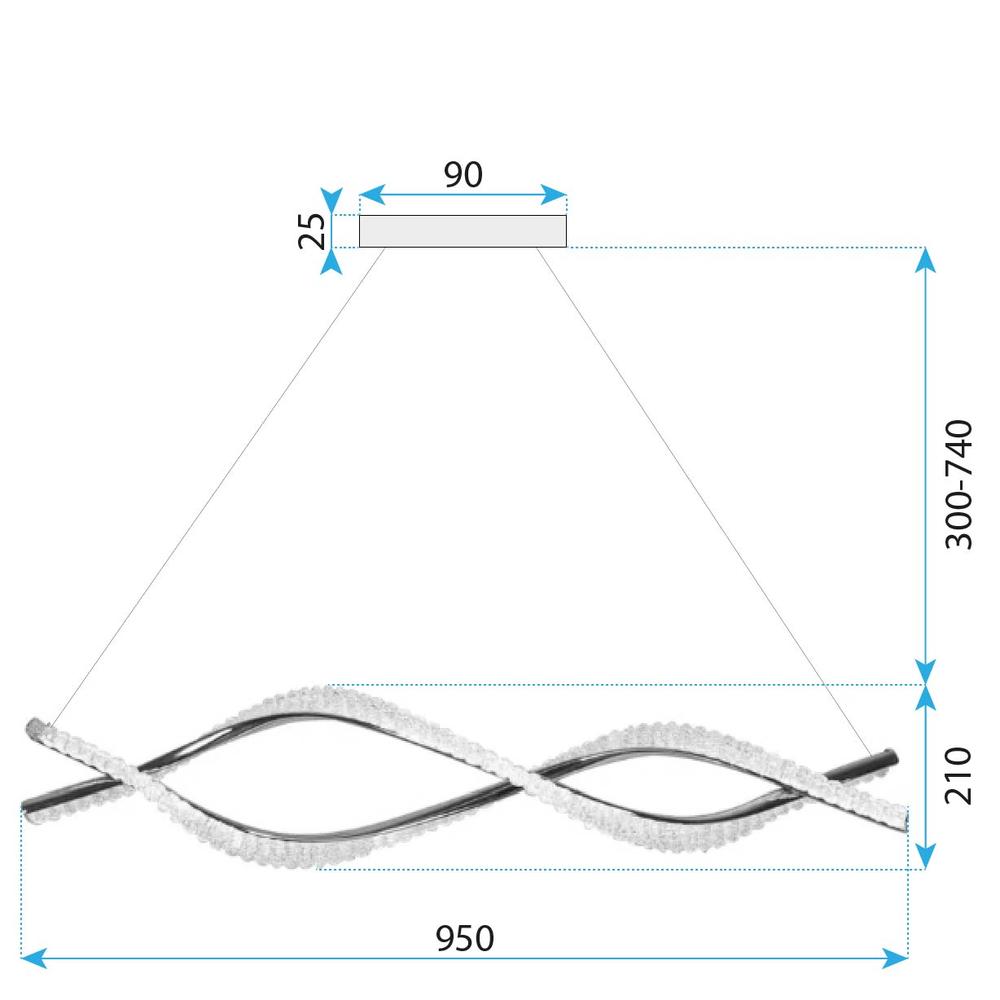 Lampe LED G033-CP Gold