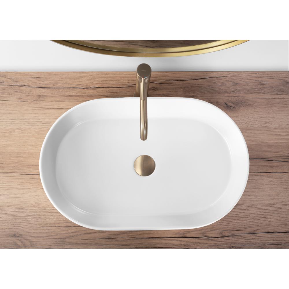 Lavabo da appoggio Rea NADIA 60 WHITE MATT