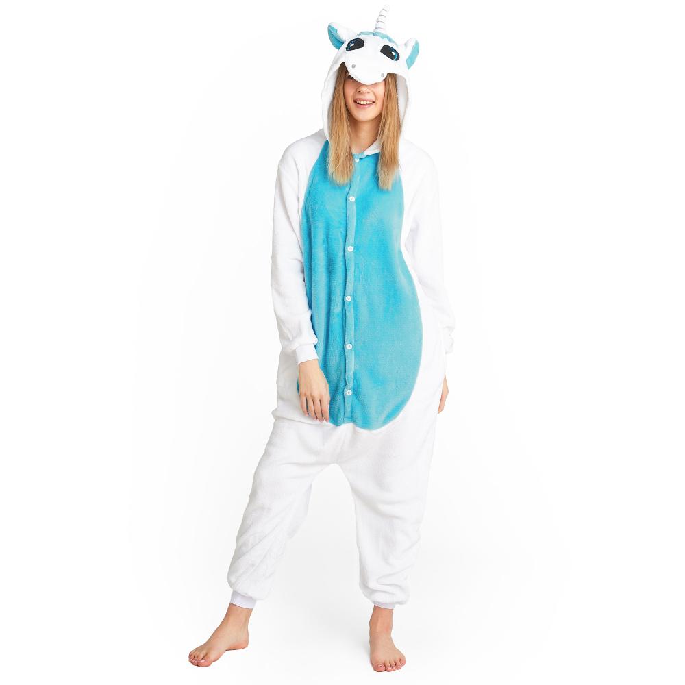 KOMBINEZON KIGURUMI JEDNOROŻEC BLUE S