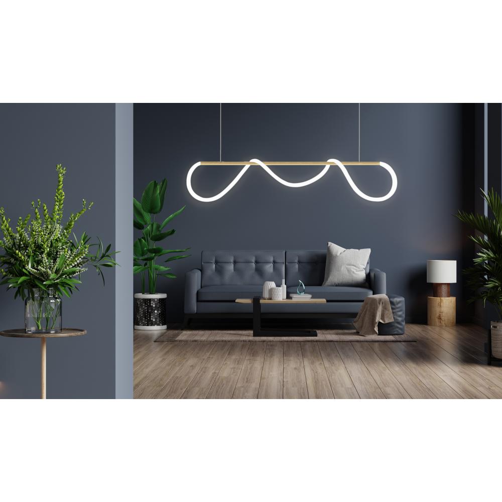 Lampe LED APP854-CP Long Gold