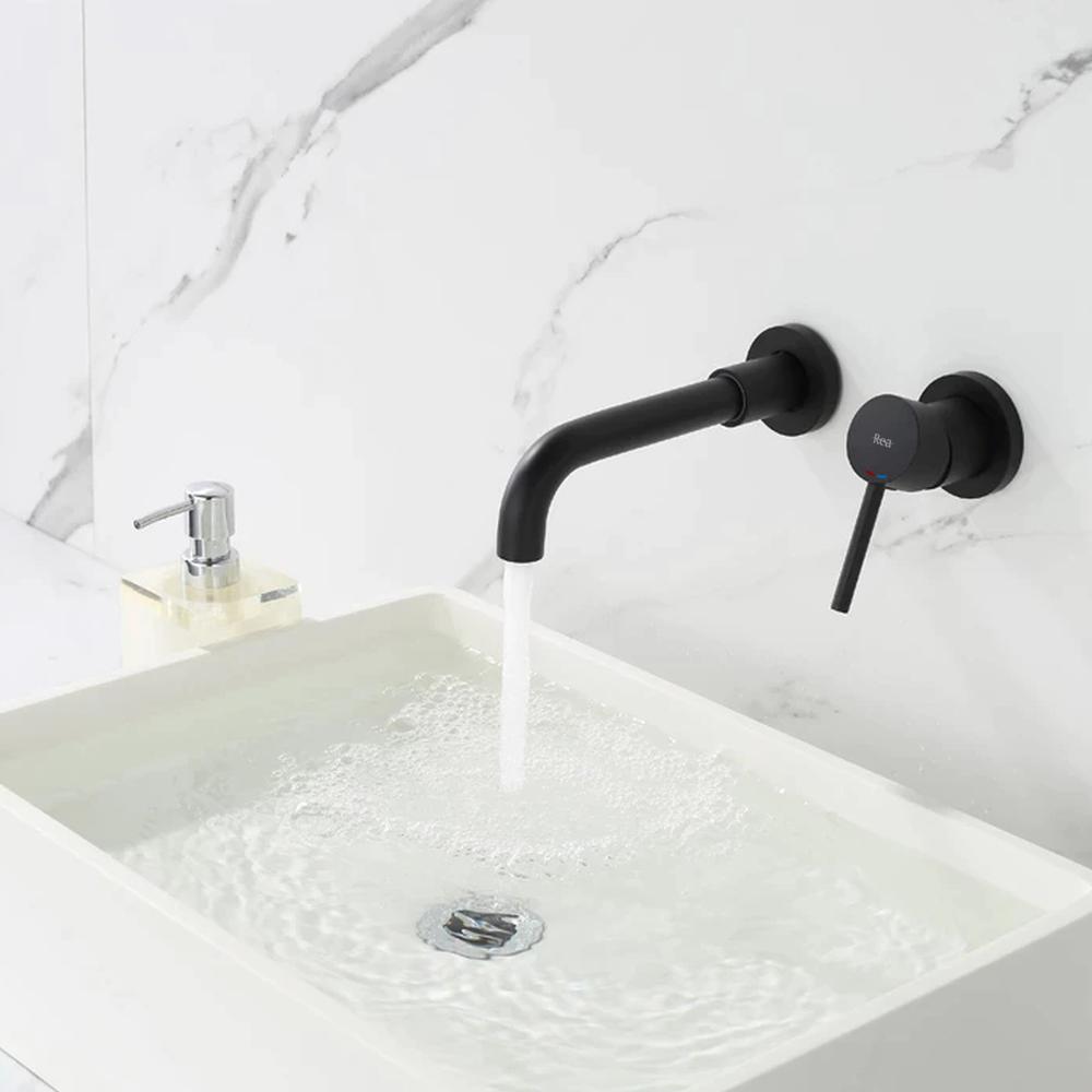 Unterputz Armatur Rea Lungo LONG black matt+Ibox