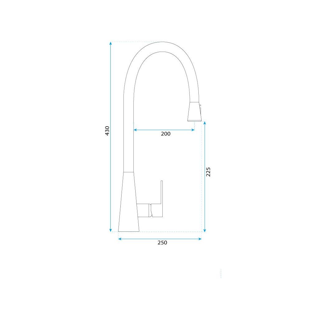 Kuhinjski mešalnik Rea Mild Black Rosé Gold