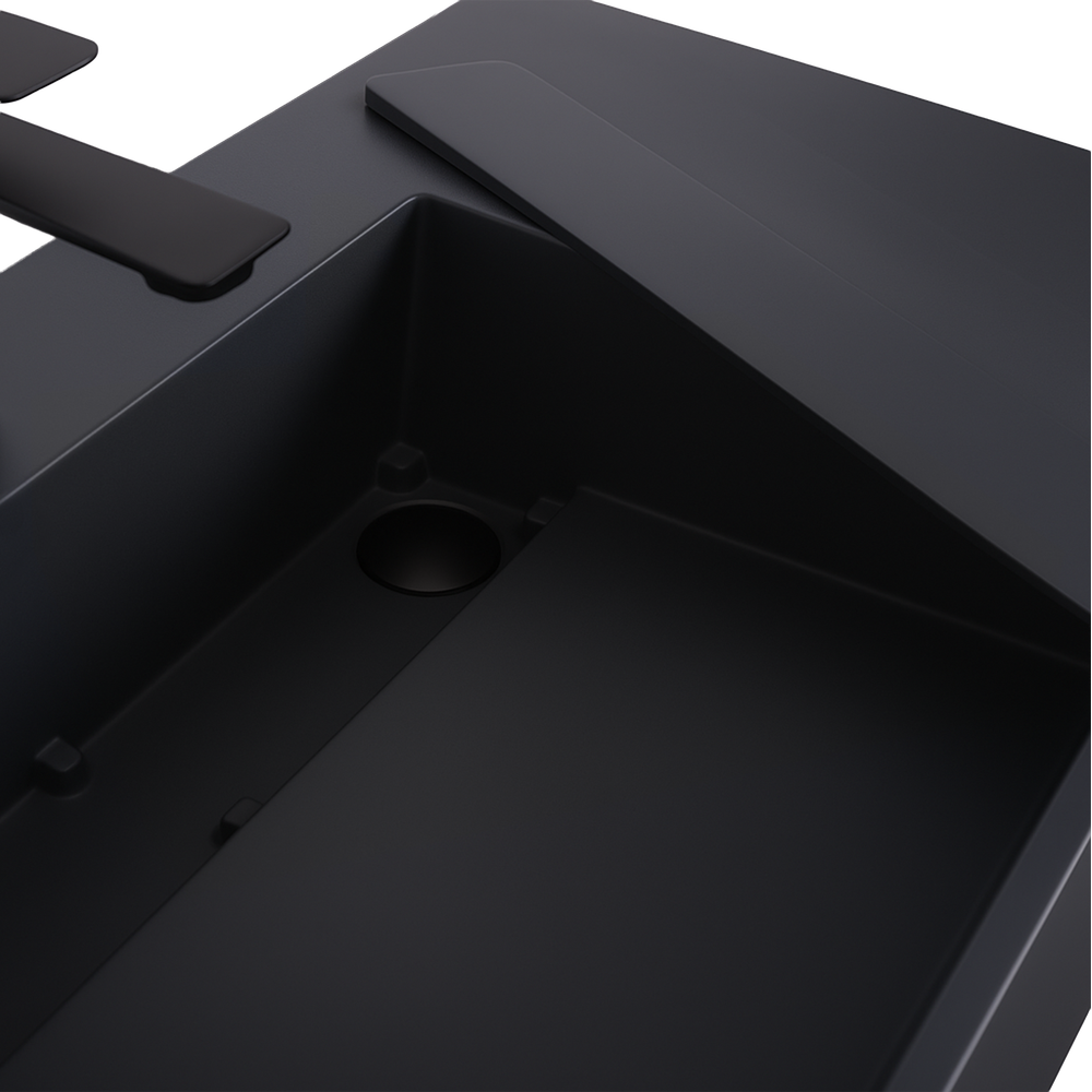 Умывальник конгломератный на столешницу  Archi 75 CM Grey MATT