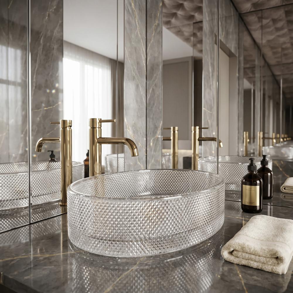 Lavatório de apoio REA Mirella Transparent