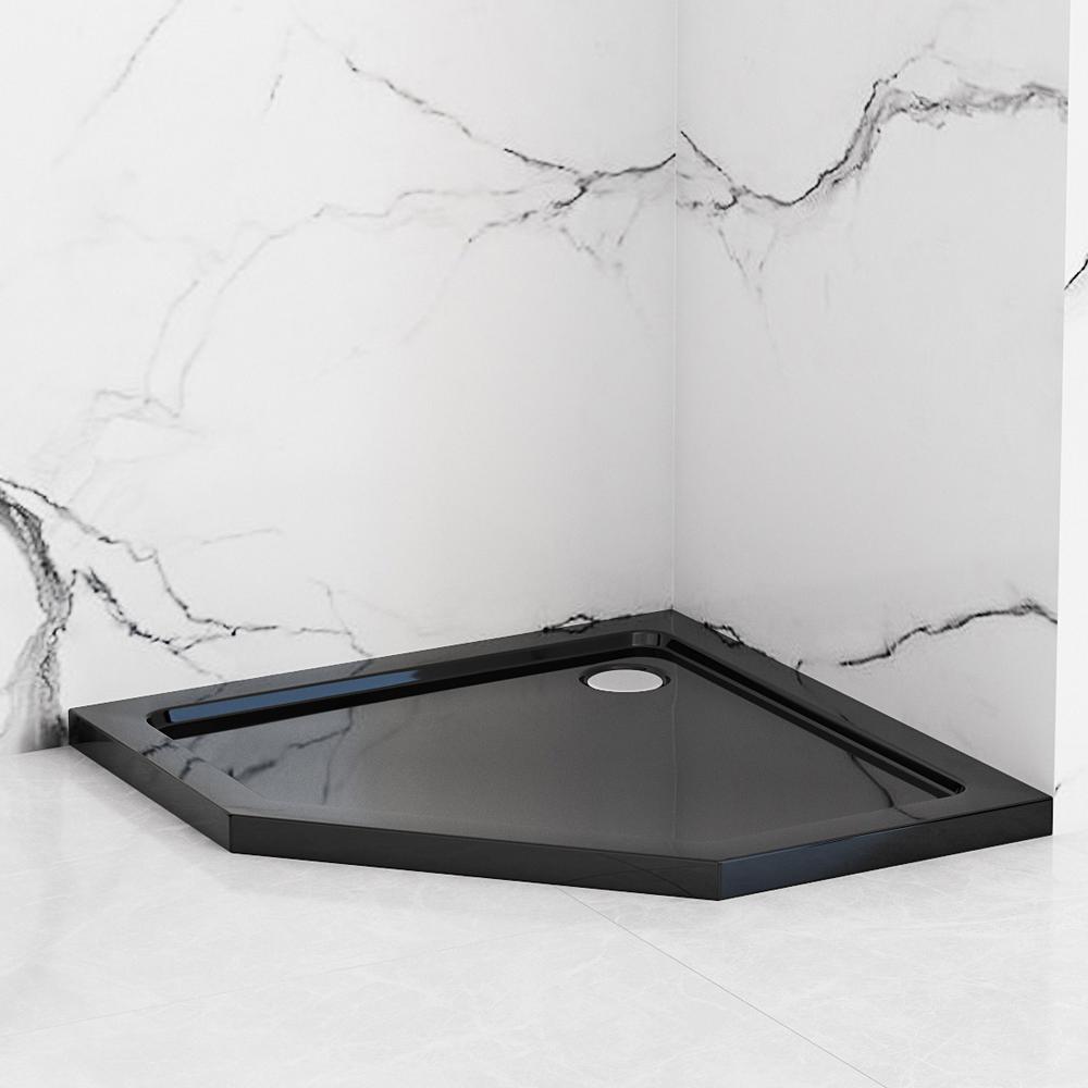 shower enclosure Rea DIAMOND BLACK MAT 90x90