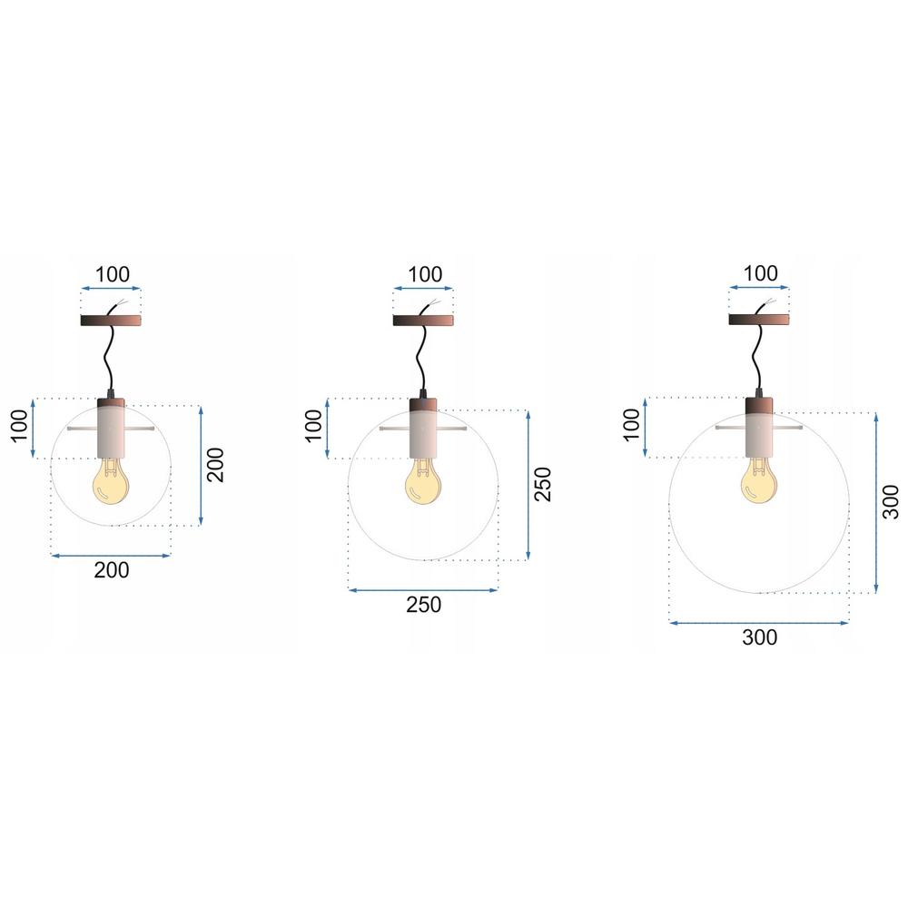 Hängelampe Lassi 20+25+30 cm