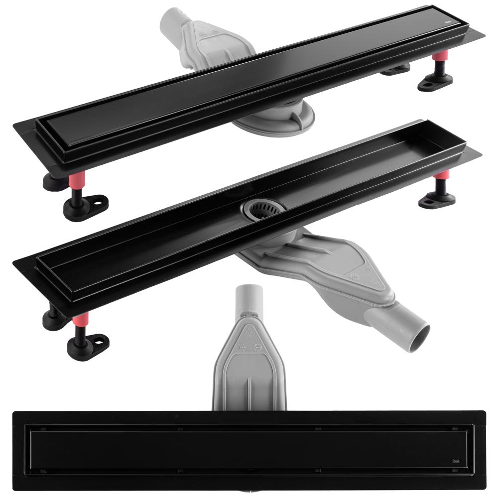REA Neox Superflow Black 90 Linear Drain