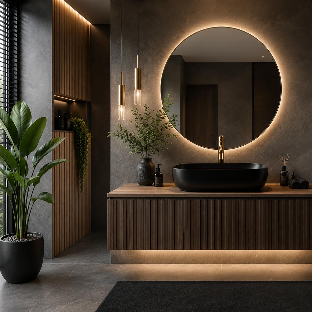 Countertop Basin Rea Belinda Black Mat