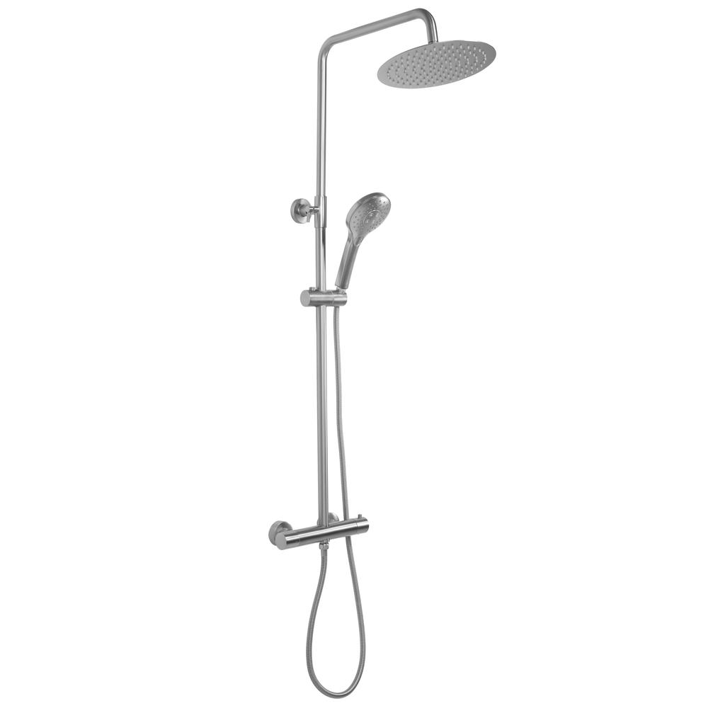 Σετ ντους REA VINCENT με Θερμοστάτη Βουρτσισμένο Νικέλιο INOX