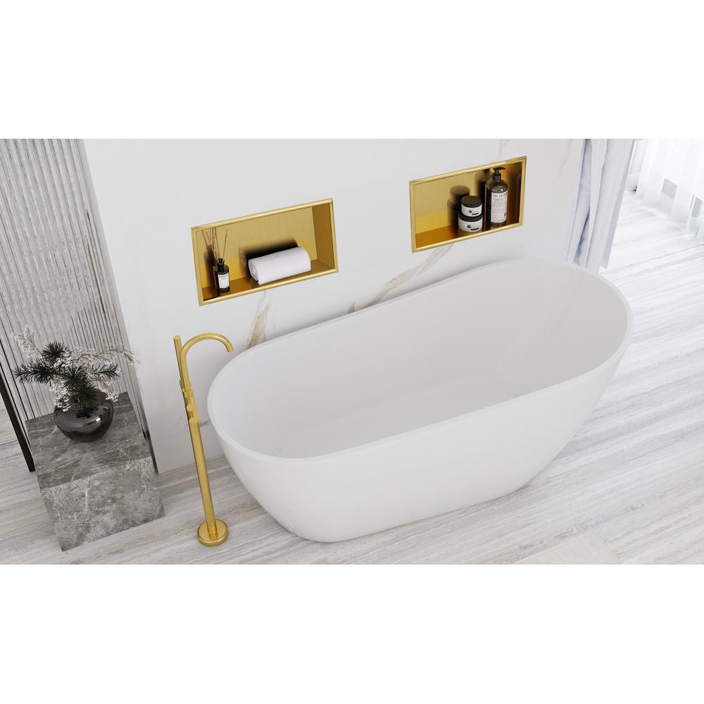 bathroom shelf 30x45 gold brush