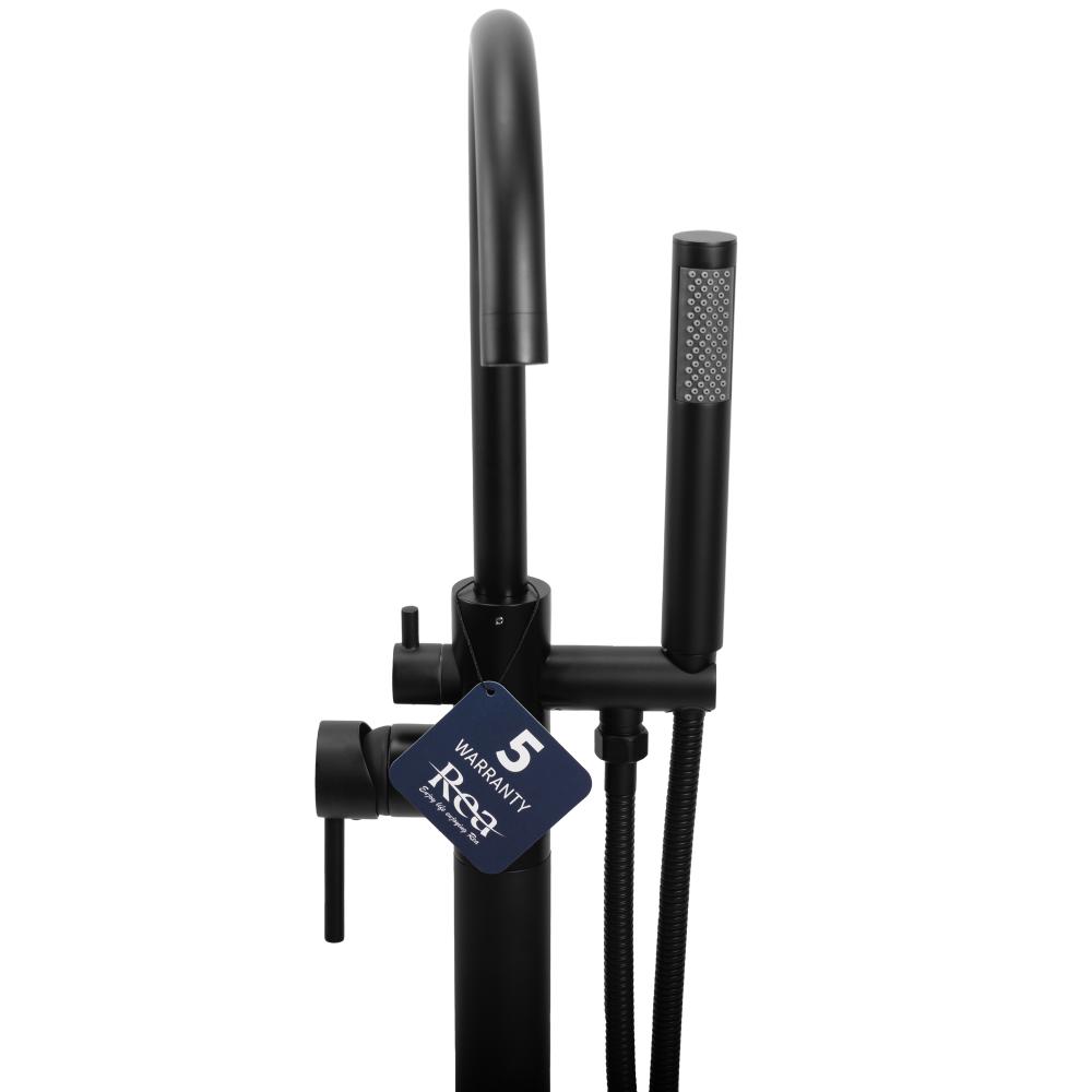 Vloeren  badmengkraan Rea Mono Black