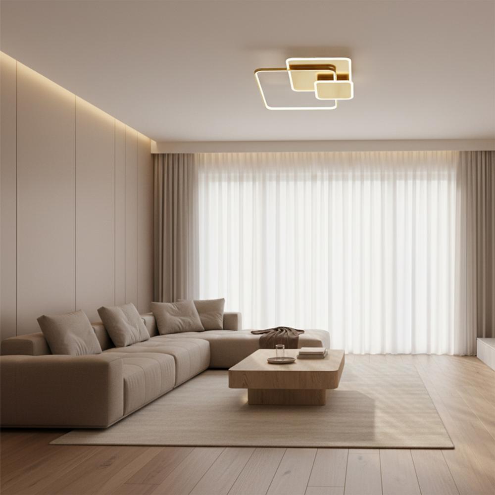 Люстра стельова APP1714-C Brush Gold  LED