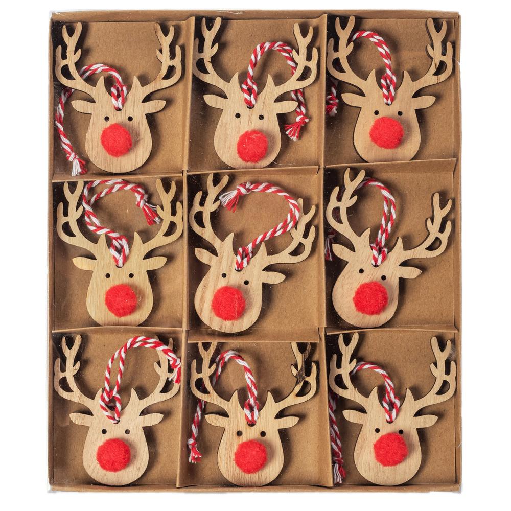 Dekoracje świąteczne 311367 Renifery 9szt