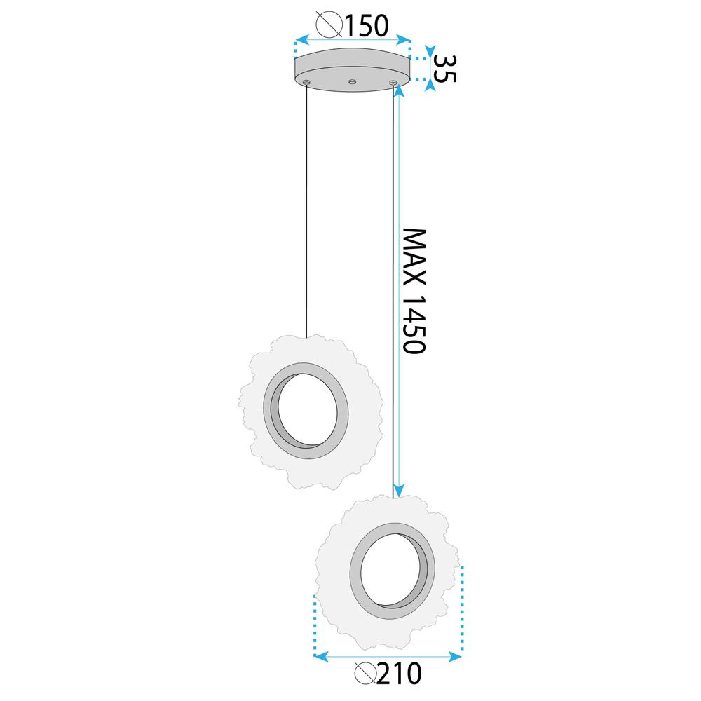 Lampe LED LHJ103-2CP GOLD