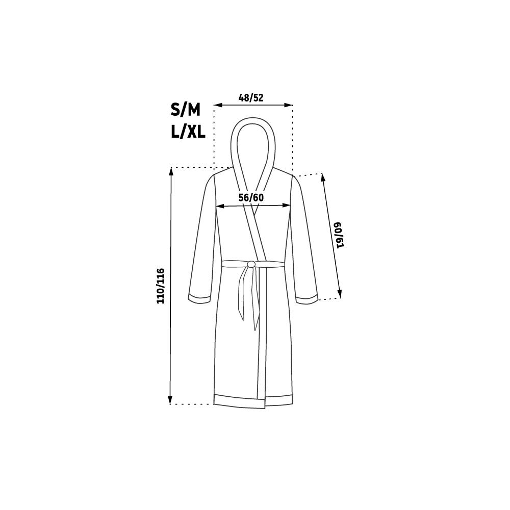 Bathrobe Teddy Ecru Women S/M