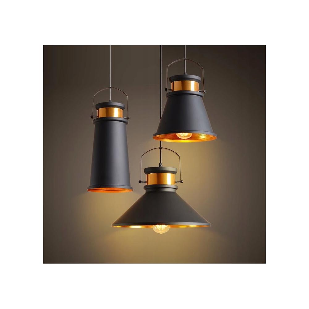 Hängelampe ASTI B Black/ Gold