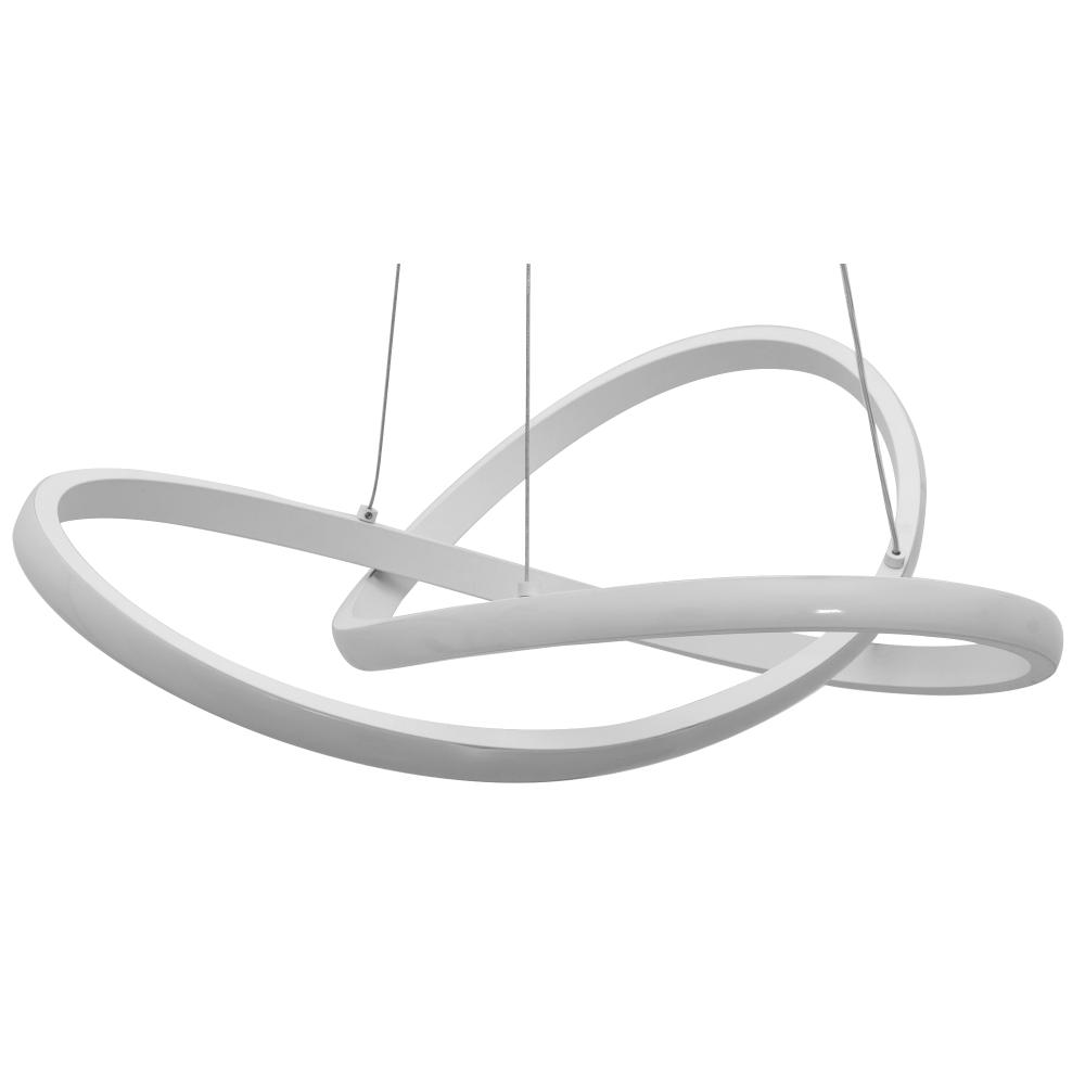 Hängelampe Ring modern LED+Fernbedienung APP392-CP White