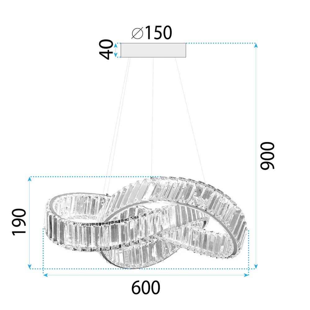 Hängelampe LED APP1538-CP GOLD