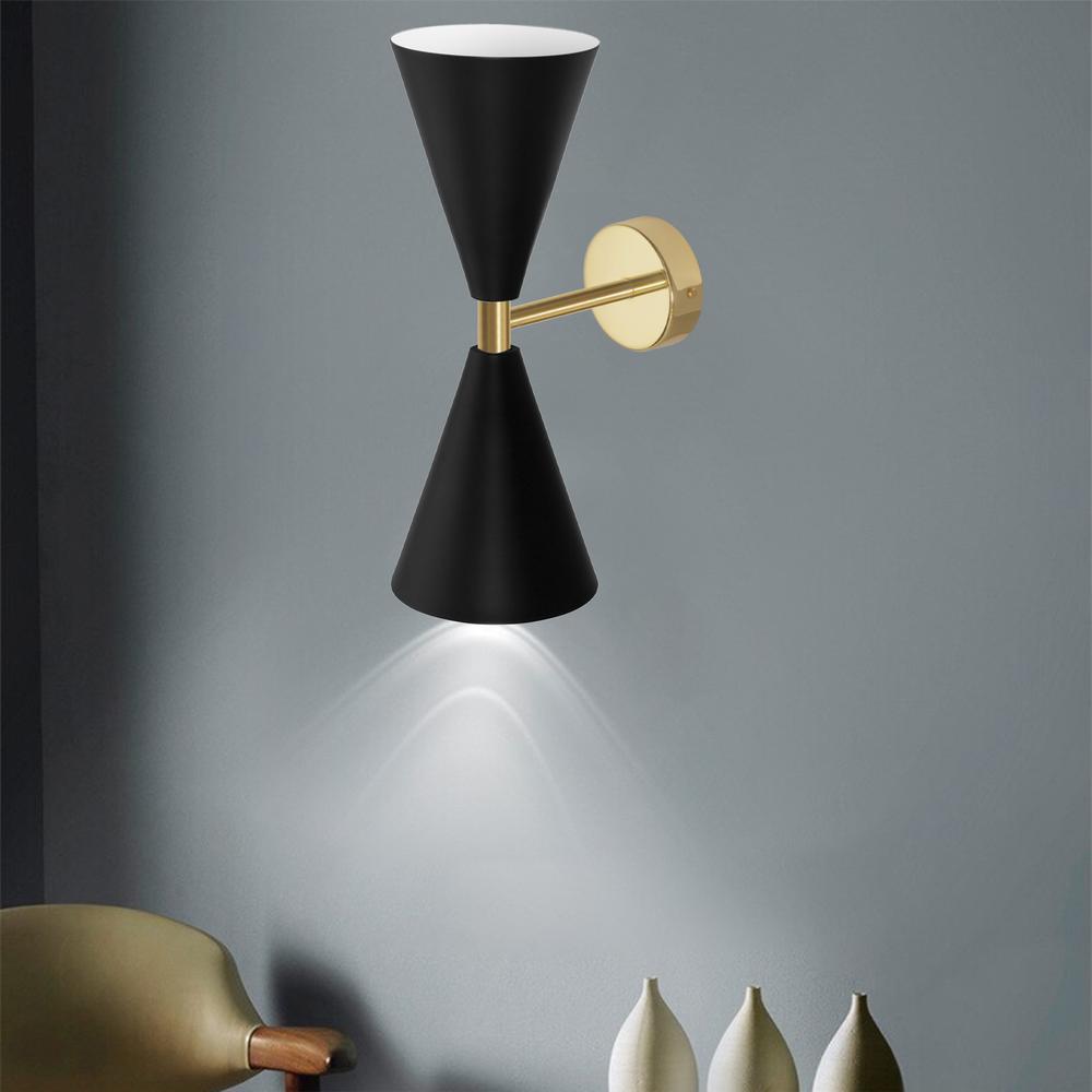 Wandlampe APP1140-2W black gold