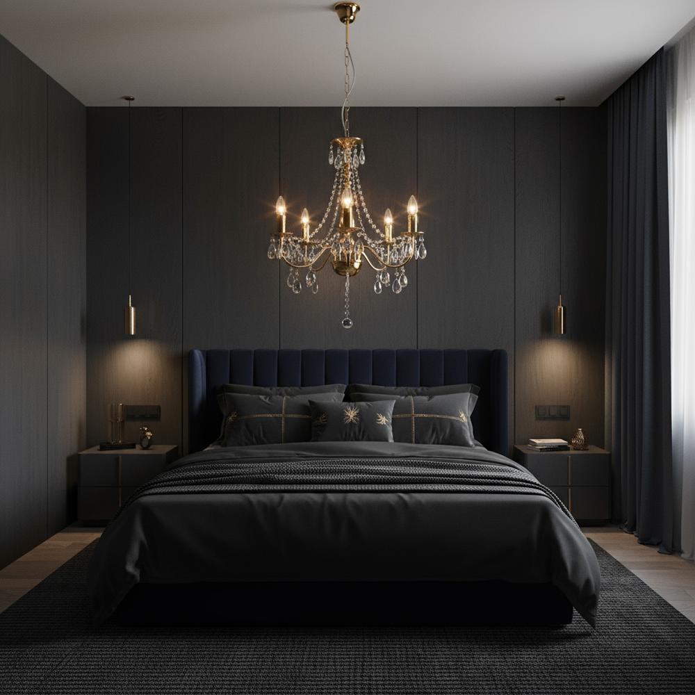 Deckenleuchte EBT015-5CP Gold