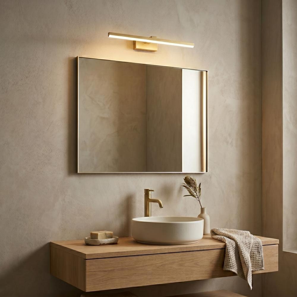 Kinkiet łazienkowy LED SWE008-1W 58cm Złoto szczotkowane