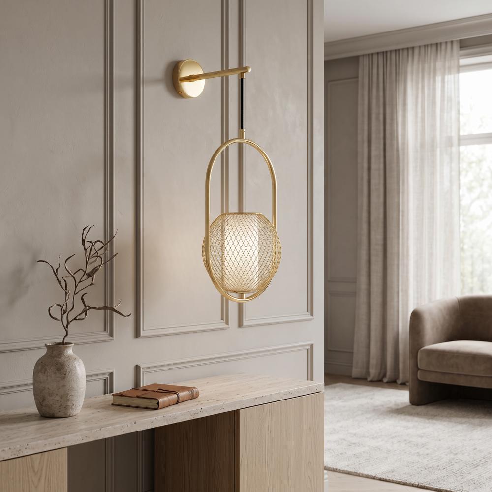 Lampa Ścienna Kinkiet APP1945-1W Złota