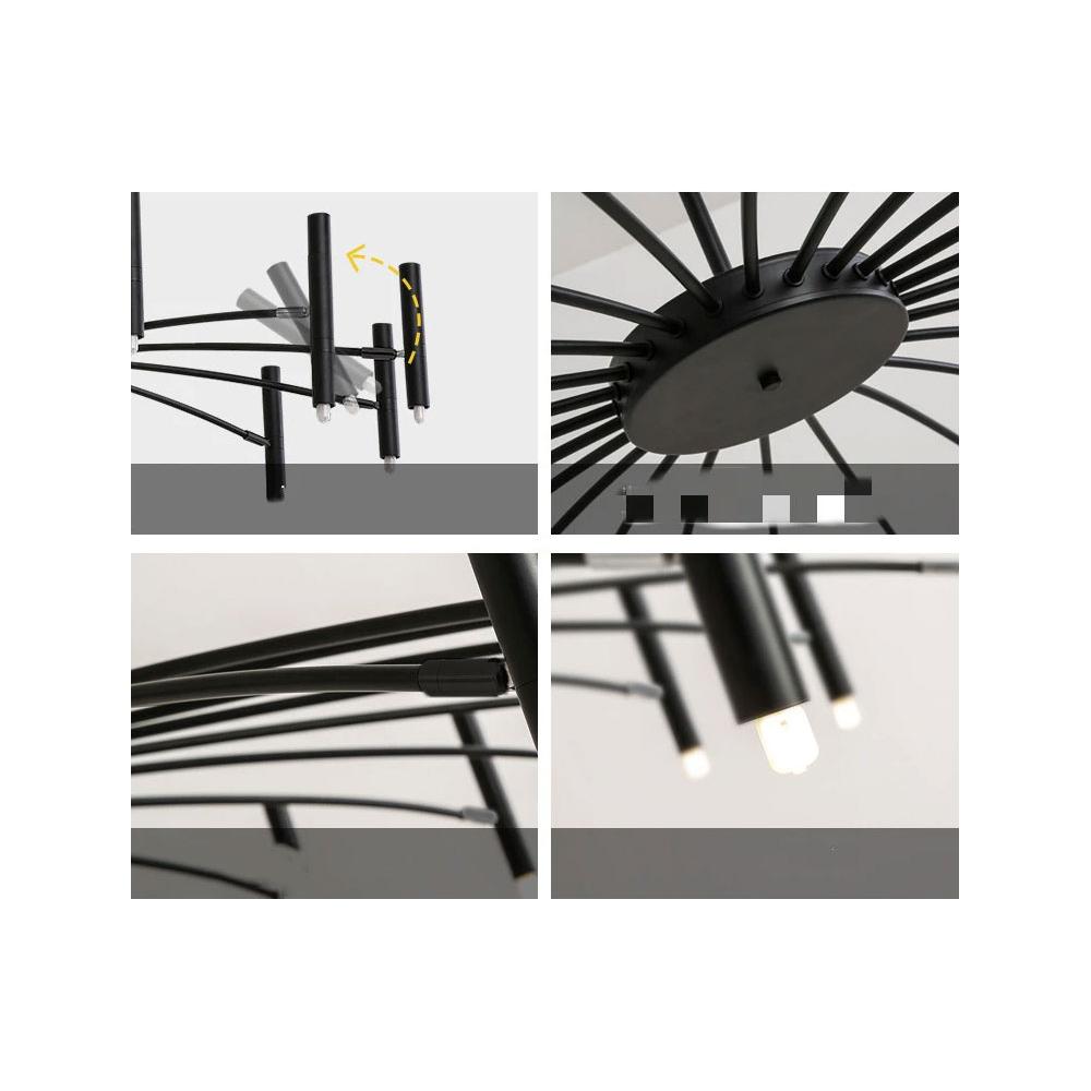 Deckenlampe APP1196-15CP Black