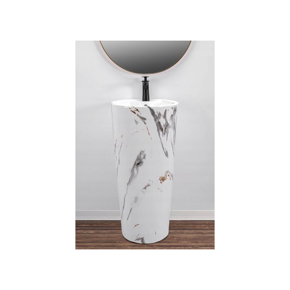 Freestanding ceramic basin Blanka Marble