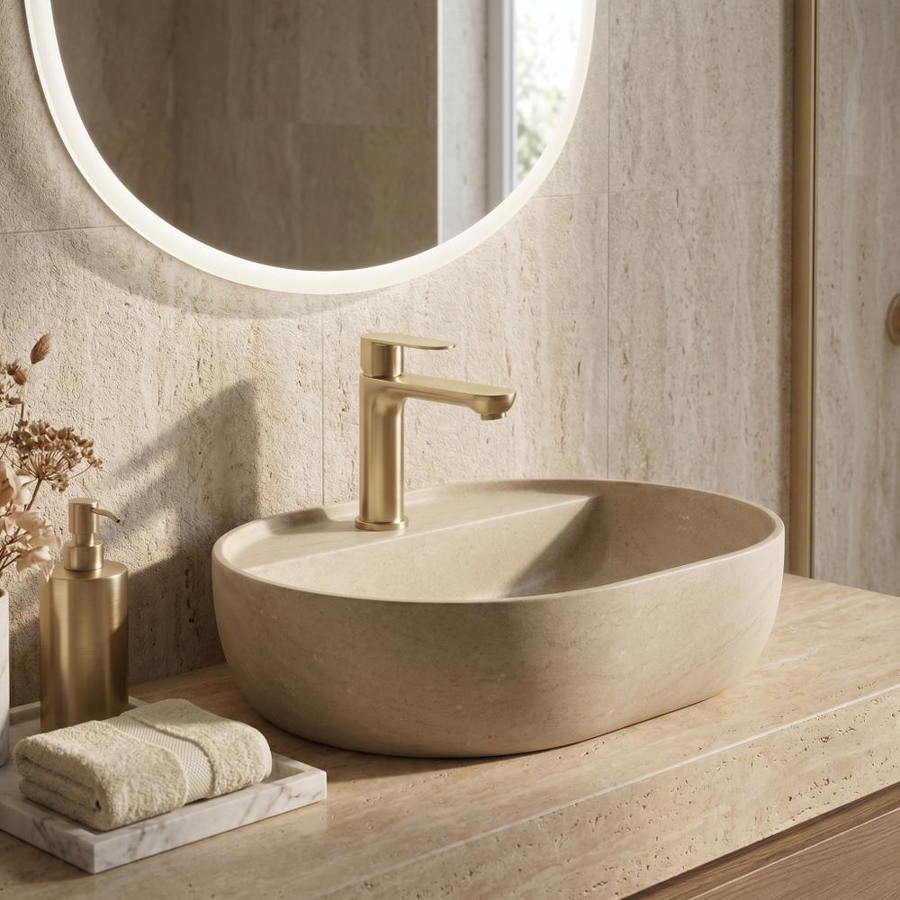 Waschbeckenarmatur Rea Logan Brush Gold