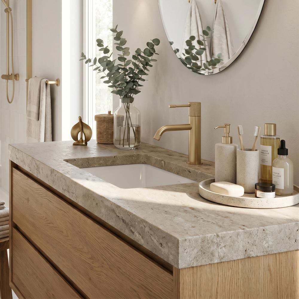 Fürdőszobai csaptelep Rea Venti Brush Gold Low