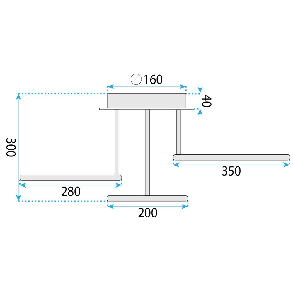 Deckenleuchte G122-3C GOLD