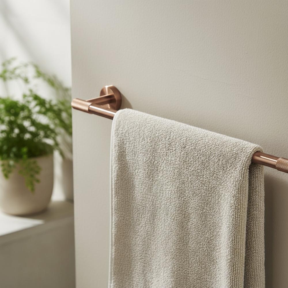 Wieszak łazienkowy jednoramienny 5701 Galo Miedź Szczotkowana