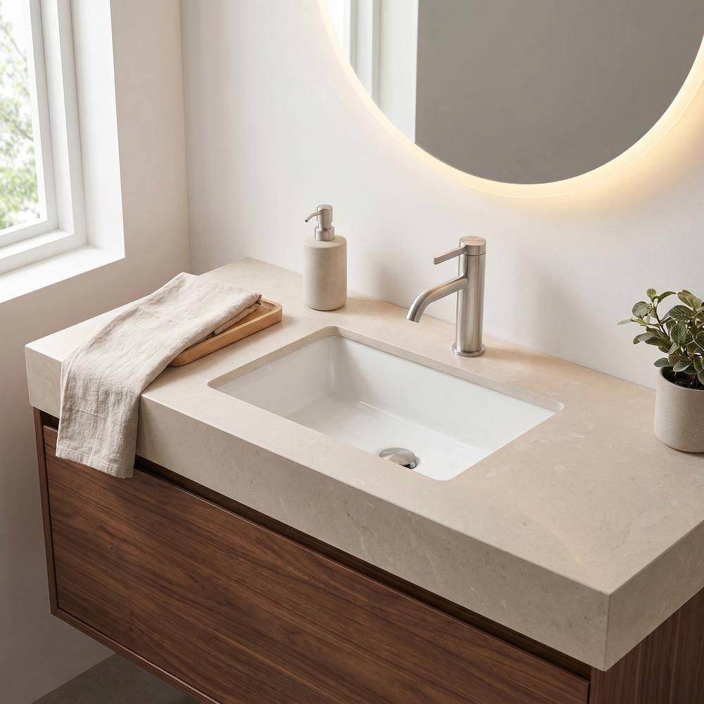 Bathroom faucet Rea Rivo Brush Nickel