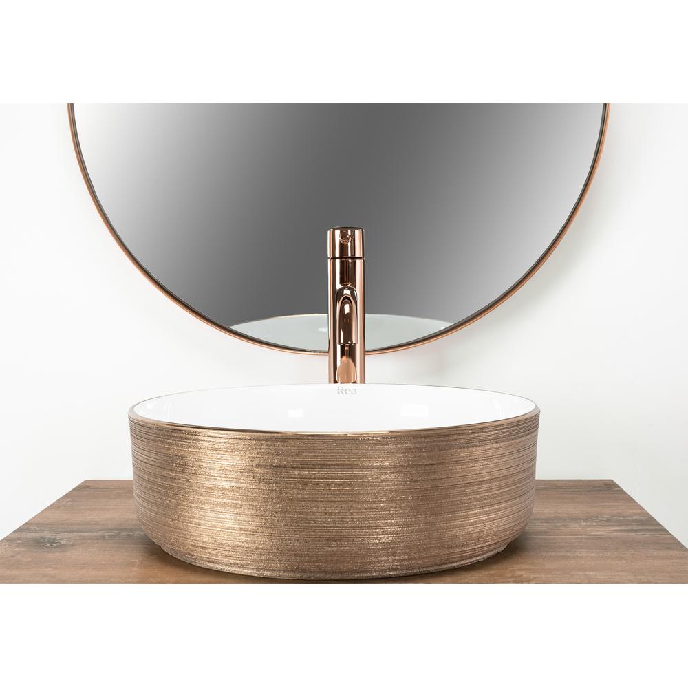 Vasque à poser Rea Sami Brush Rose Gold