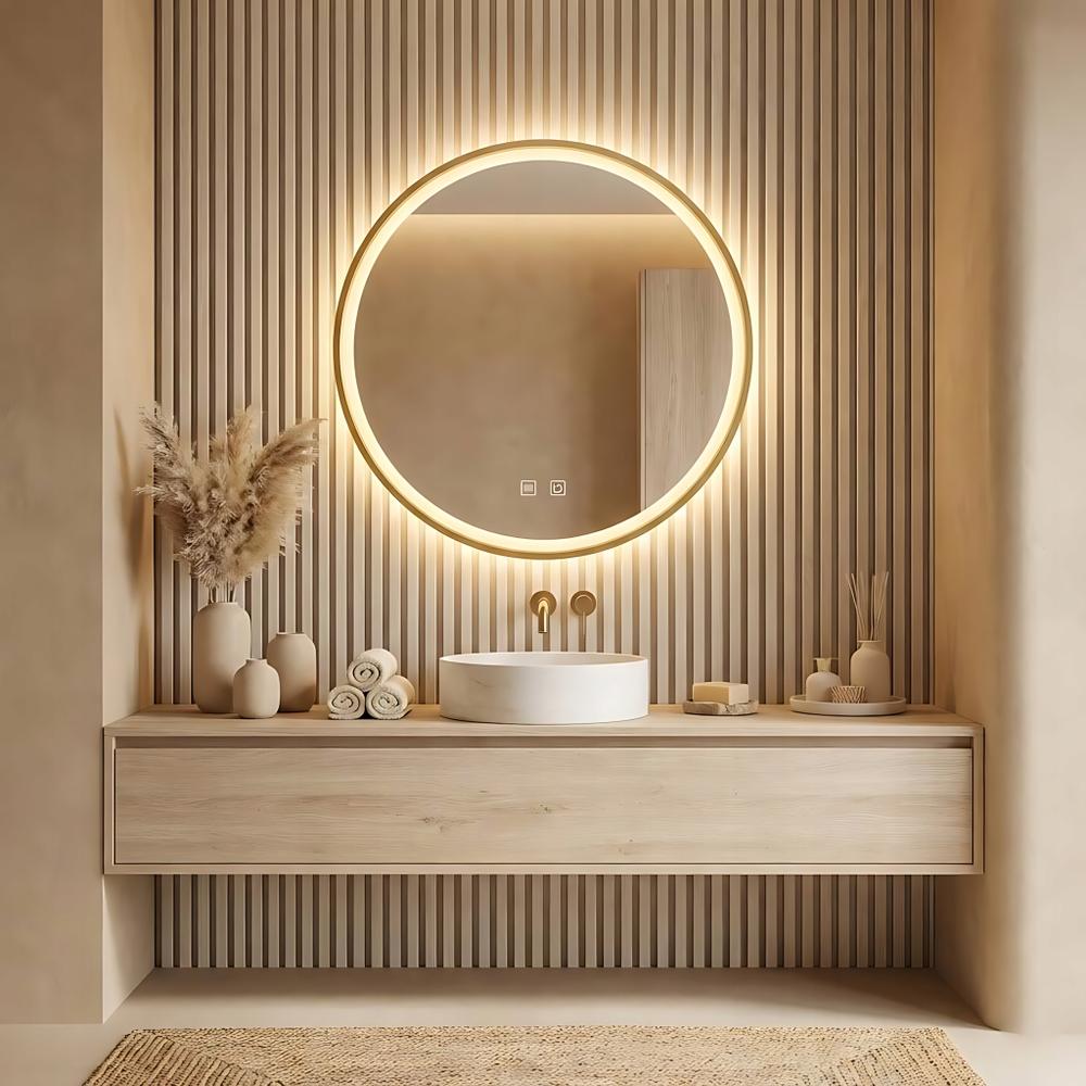 Огледало LED 80cm MMJ Gold