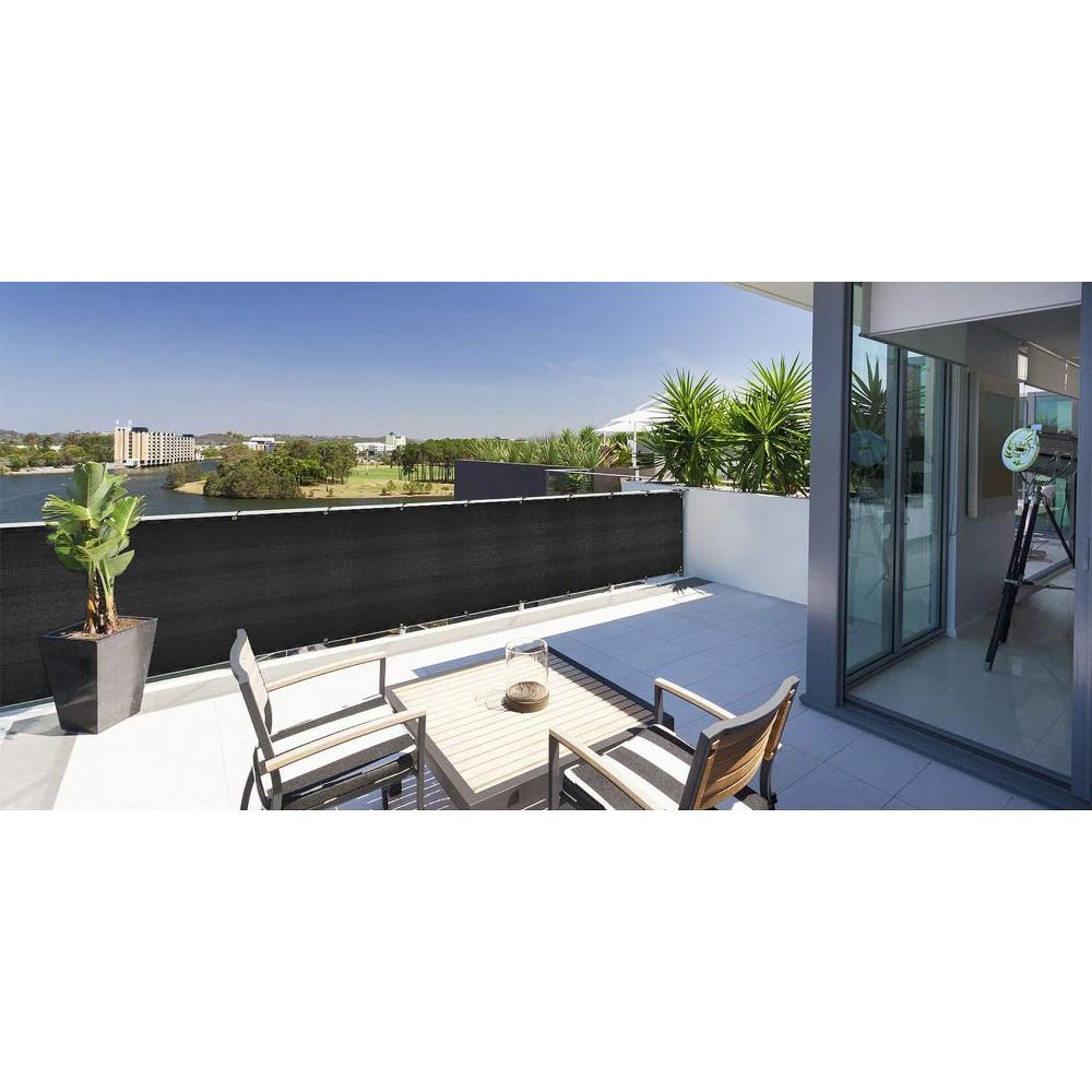 OSŁONA BALKONOWA SZARA 1X6M PE