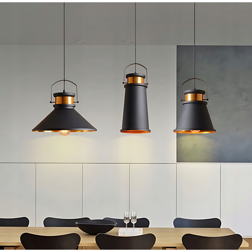 Hängelampe ASTI A Black / Gold