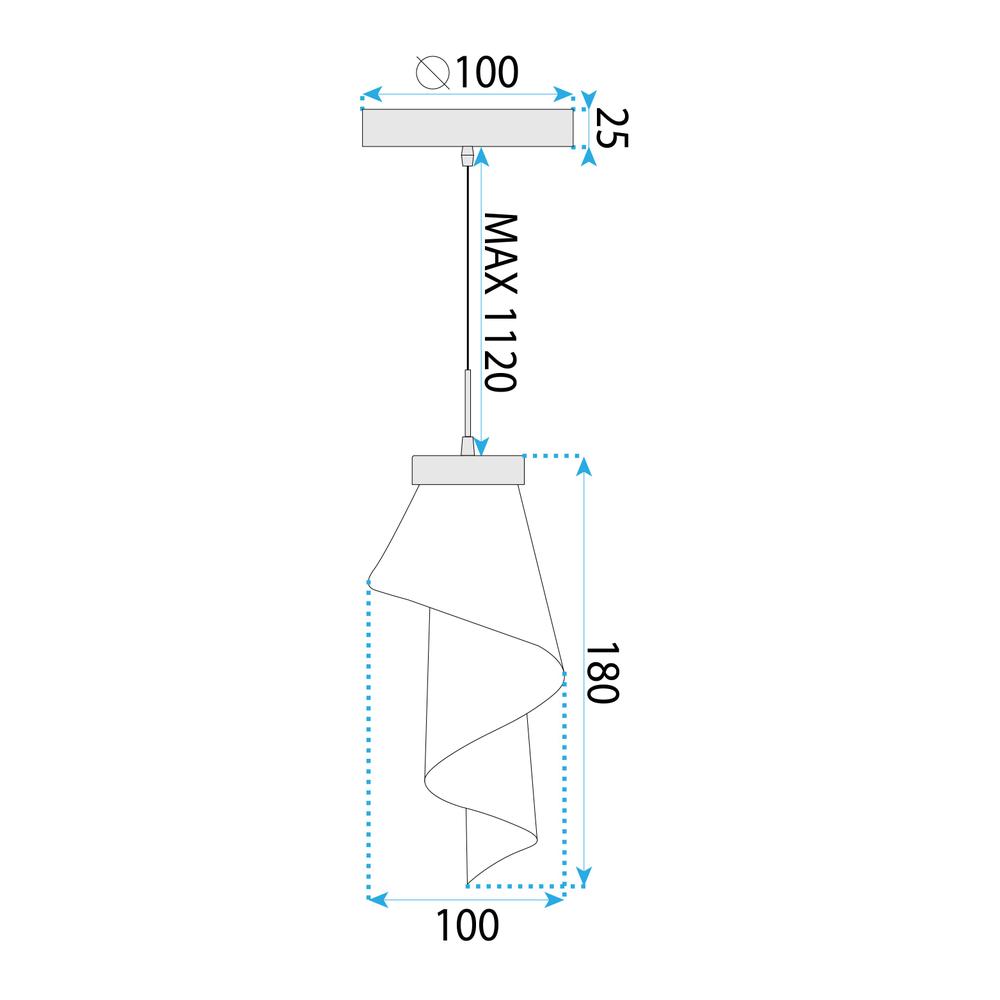 Hängelampe Rose Gold APP1765-1CP