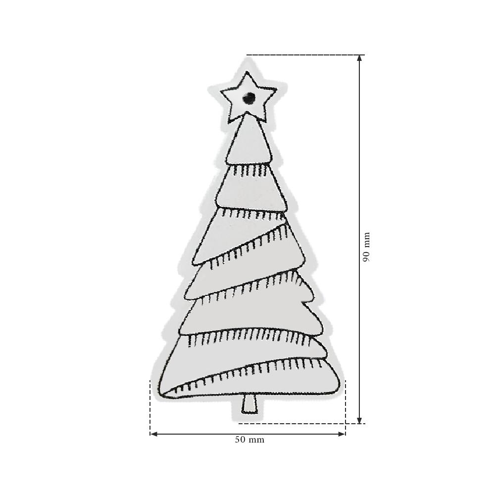 ZESTAW NA CHOINKĘ 12 SZTUK DREWNIANE CHOINKI KL-21X16